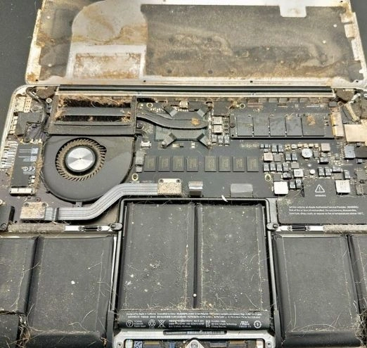 MacBook Air Water Damage Repair Process
